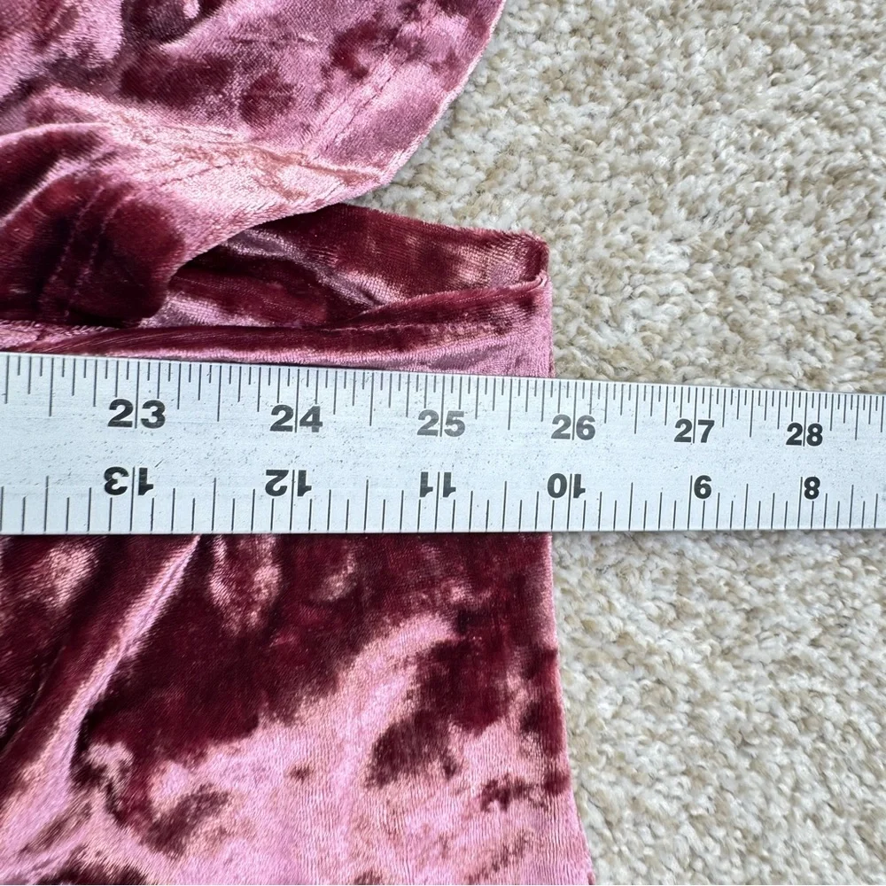 NEW Self Esteem Velvet Cold Shoulder Top Rose Gold Pink Womens size 3X - Picture 8 of 14